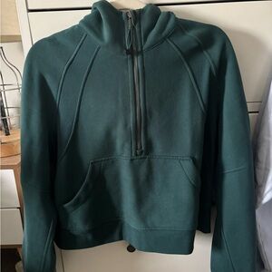 lululemon scuba Green Half-Zip Hoodie